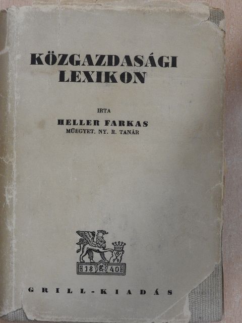 Heller Farkas - Közgazdasági lexikon [antikvár]