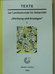 "Werbung und Anzeigen" I. [antikvár]