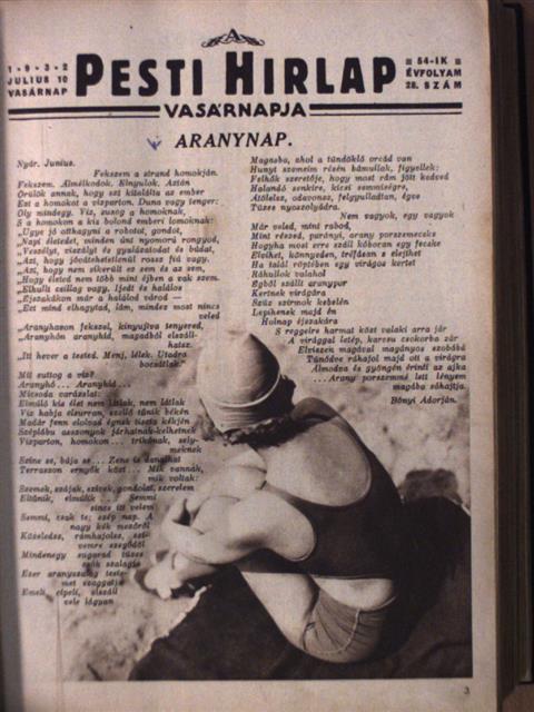 Arnold Bennet - A Pesti Hirlap Vasárnapja 1932. (nem teljes évfolyam) [antikvár]