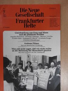 Anette Kuhn - Die Neue Gesellschaft/Frankfurter Hefte 1987/7. [antikvár]