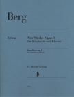BERG - VIER STÜCKE OP.5 FÜR KLARINETTE UND KLAVIER URTEXT (U.SCHEIDELER)