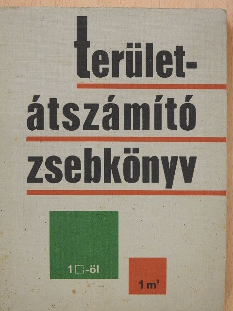 Területátszámító zsebkönyv [antikvár]