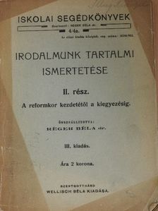 Irodalmunk tartalmi ismertetése II. [antikvár]