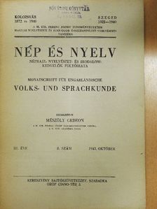 Győrffy István - Nép és nyelv 1943. október [antikvár]