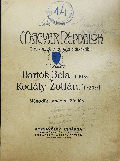 Magyar népdalok [antikvár]