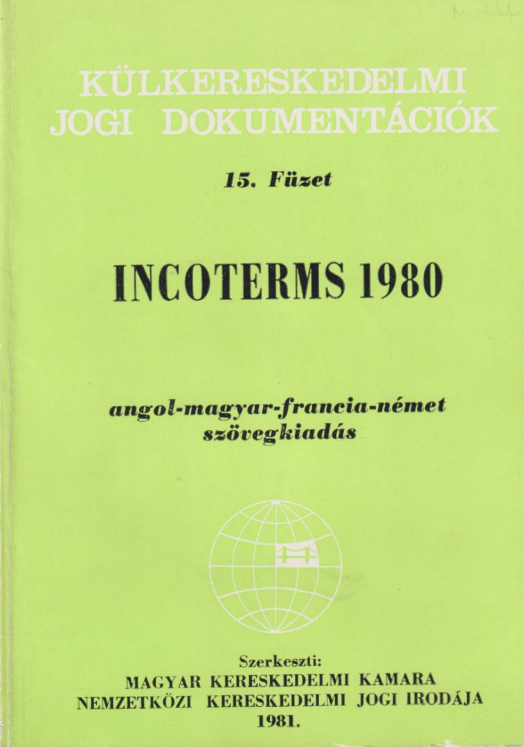Dr. Varró József - Incoterms 1980 [antikvár]