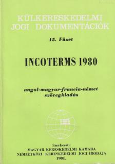 Dr. Varró József - Incoterms 1980 [antikvár]