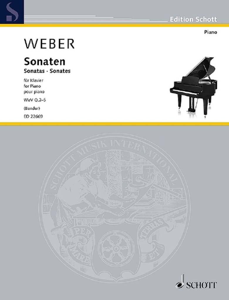 WEBER - SONATEN FÜR KLAVIER WeV Q.2-5 (BANDUR)