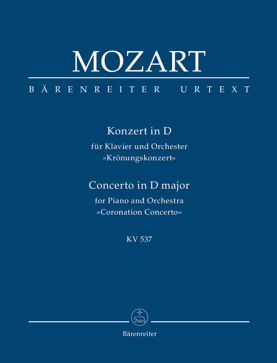 MOZART, W,A, - KONZERT IN D FÜR KLAVIER UND ORCHESTER "KRÖNUNGSKONZERT" KV 537 TASCHENPARTITUR