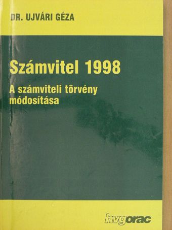 Dr. Ujvári Géza - Számvitel 1998 [antikvár]