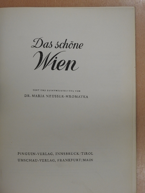 Das schöne Wien [antikvár]