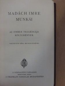 Madách Imre - Madách Imre munkái [antikvár]