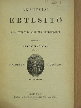 Akadémiai Értesítő 1897. január-december [antikvár]