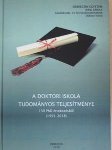 Borsos János - A doktori iskola tudományos teljesítménye [antikvár]