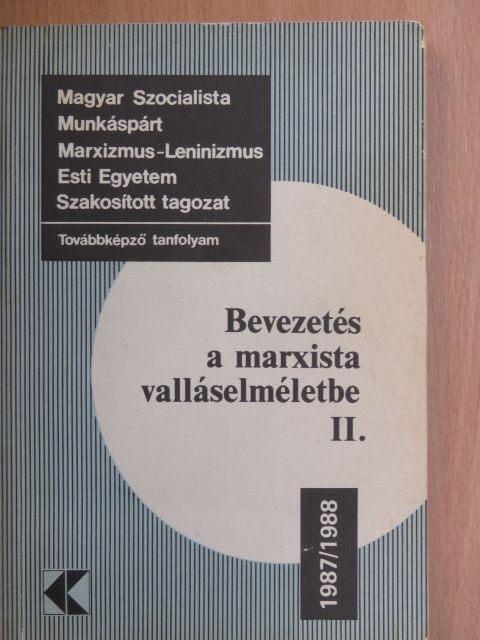 Gecse Gusztáv - Bevezetés a marxista valláselméletbe II. [antikvár]