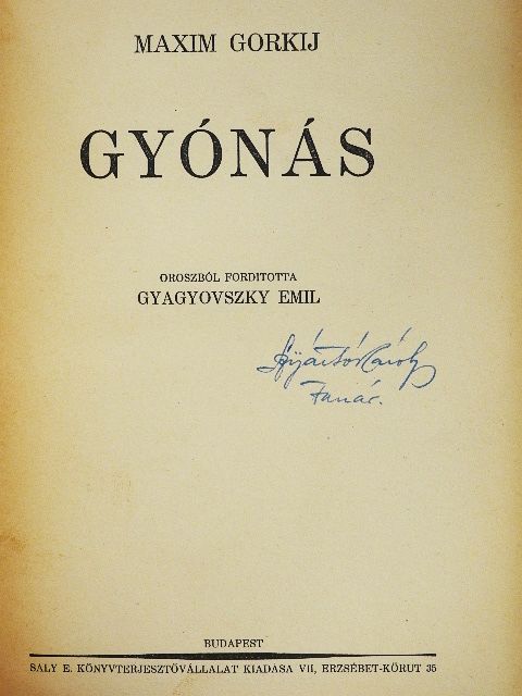 Maxim Gorkij - Gyónás [antikvár]