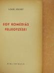 Louis Jouvet - Egy komédiás feljegyzései [antikvár]