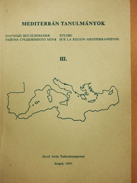 Abderrahim Taleb - Mediterrán tanulmányok III. [antikvár]