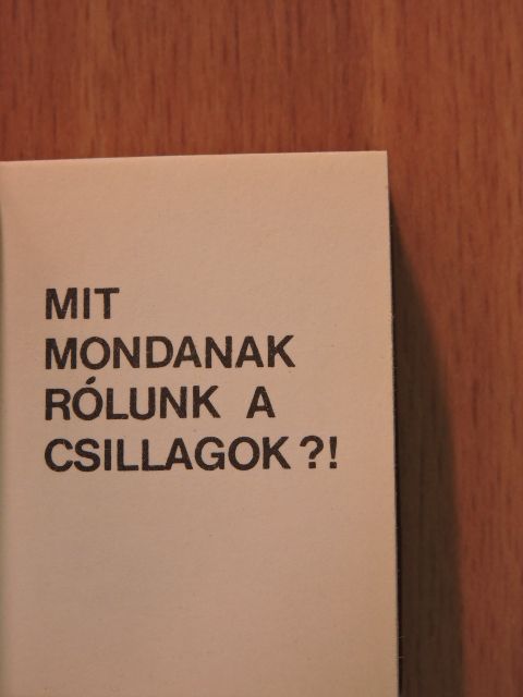 Cseszák Imre - Mit mondanak rólunk a csillagok?! (minikönyv) [antikvár]