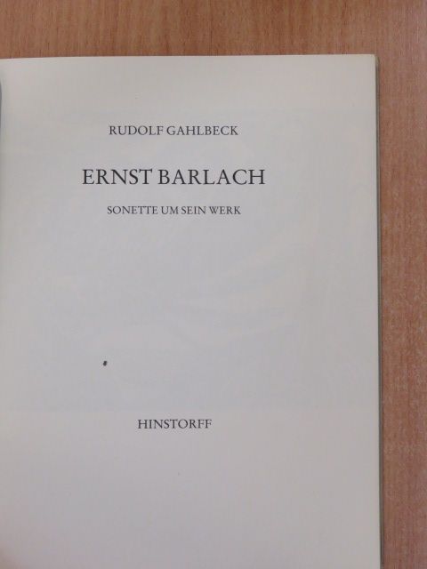 Rudolf Gahlbeck - Ernst Barlach [antikvár]