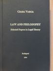 Csaba Varga - Law and Philosophy [antikvár]