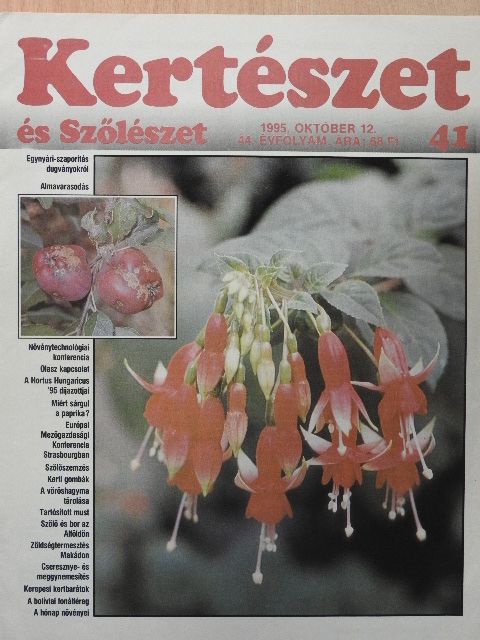 Dr. Schmidt Gábor - Kertészet és Szőlészet 1995. október 12. [antikvár]