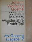 Johann Wolfgang Goethe - Wilhelm Meisters Wanderjahre I. [antikvár]