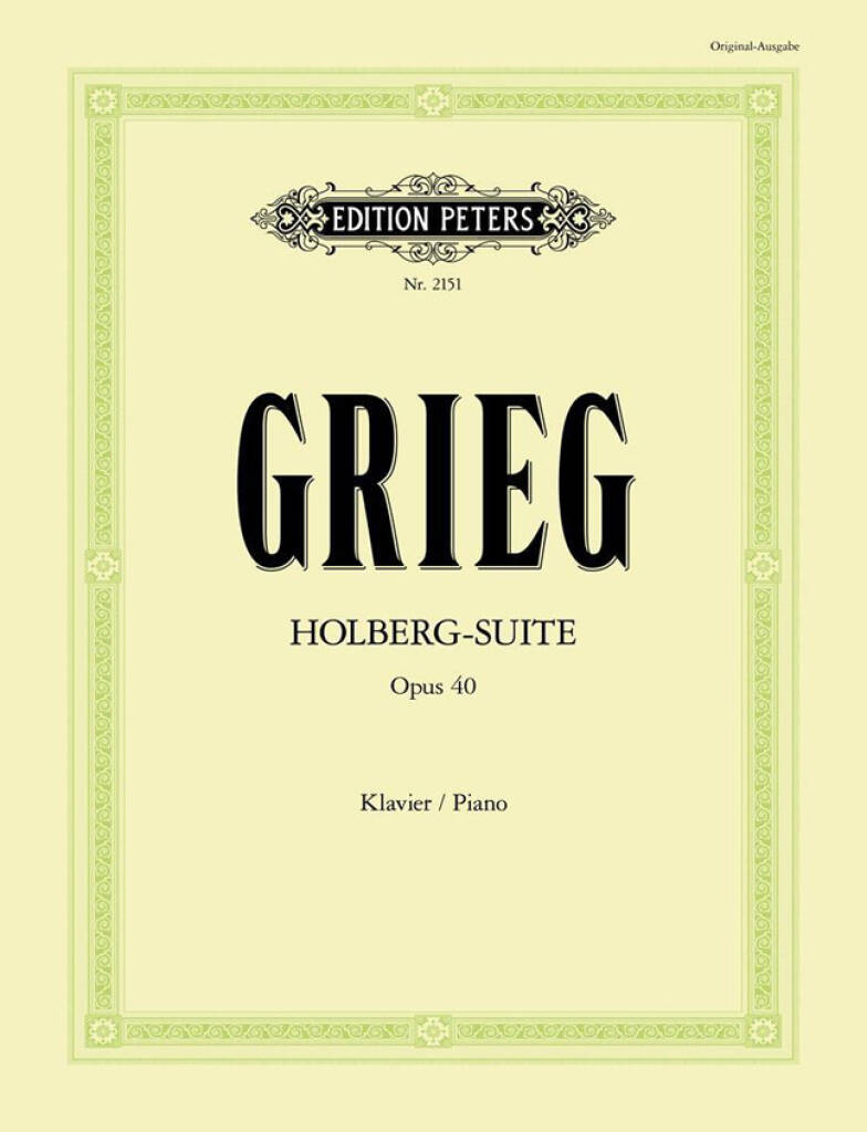 GRIEG - HOLBERG SUITE FOR PIANO OP.40