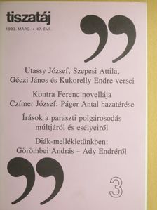 Banner Zoltán - Tiszatáj 1993. március [antikvár]