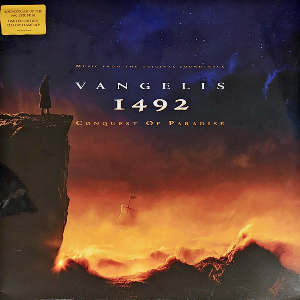 VANGELIS - 1492 - CONQUEST OF PARADISE 2LP VANGELIS - YELLOW FLAME VINYL