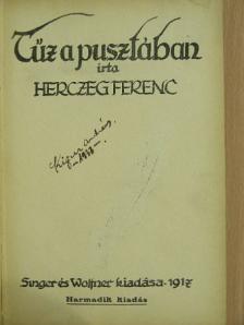 Herczeg Ferenc - Tűz a pusztában [antikvár]