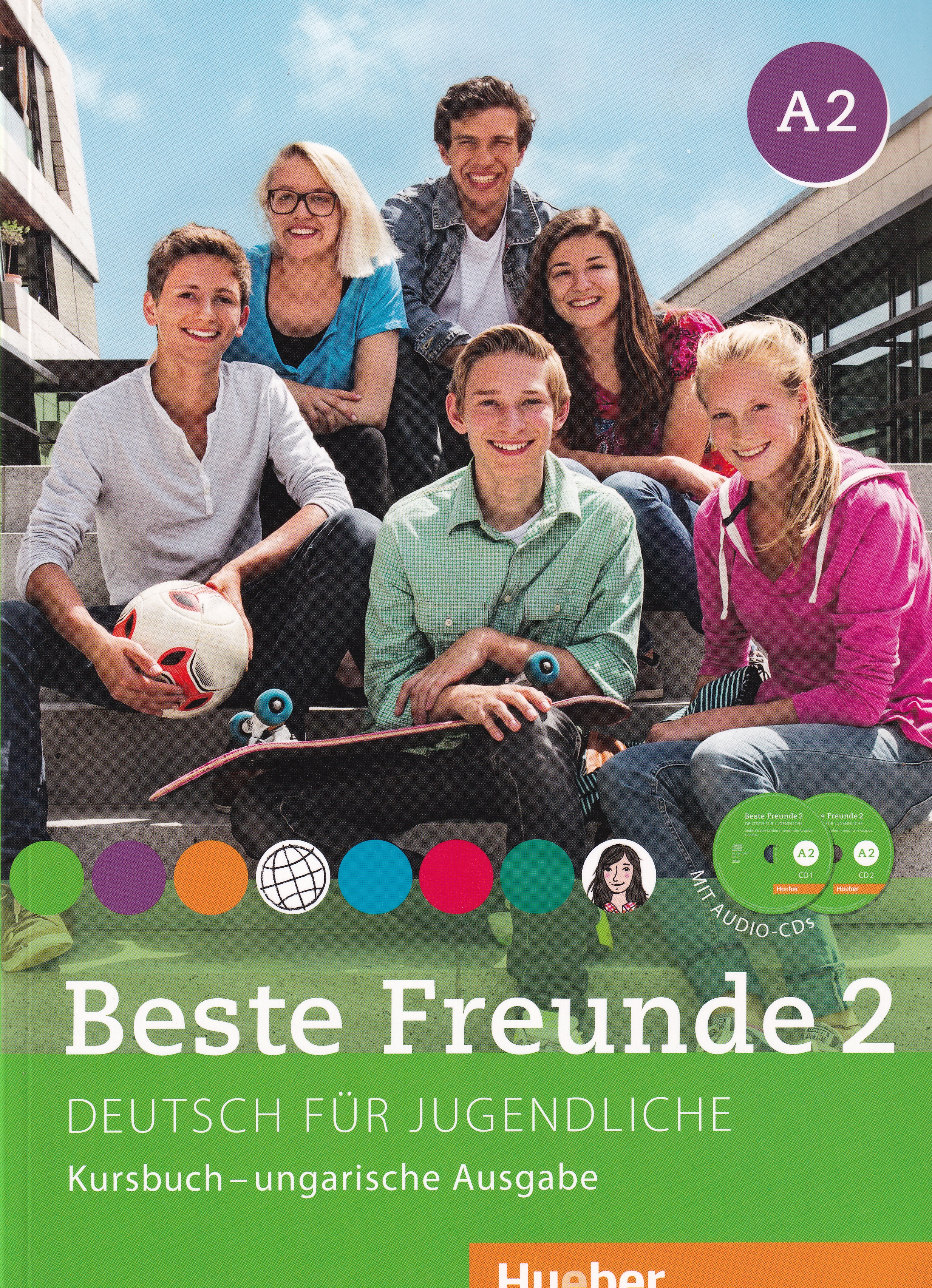 BESTE FREUNDE 2. A2 KURSBUCH+CDS UNGARISCHE AUSGABE