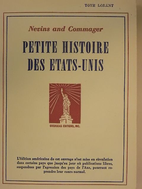 Allan Nevins - Petite Histoire des Etats-Unis [antikvár]