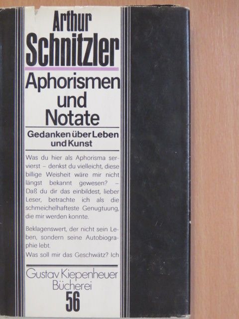 Arthur Schnitzler - Aphorismen und Notate [antikvár]