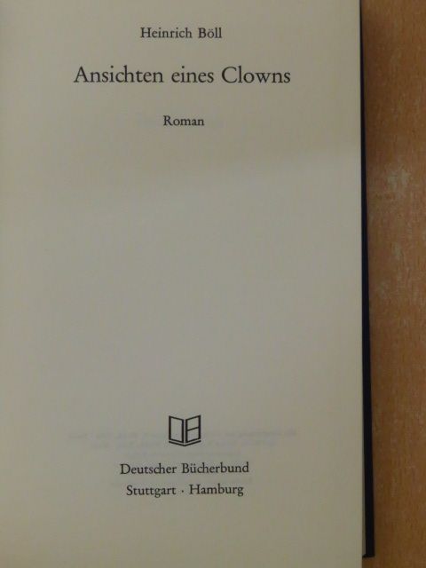 Heinrich Böll - Ansichten eines Clowns [antikvár]