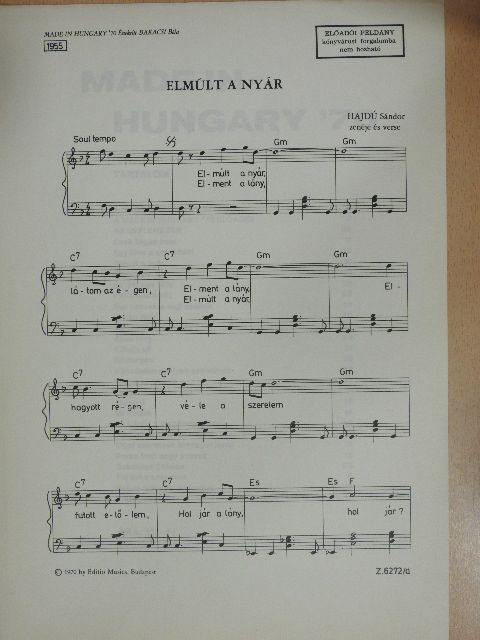 Hajdú Sándor - Elmúlt a nyár [antikvár]