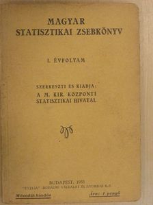 Magyar statisztikai zsebkönyv 1933. [antikvár]