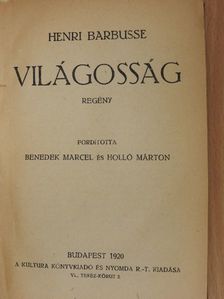 Henri Barbusse - Világosság [antikvár]