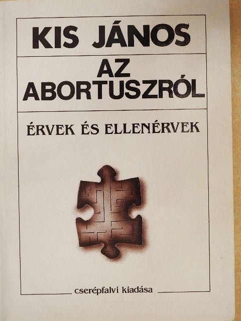 Kis János - Az abortuszról [antikvár]