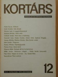 Baka István - Kortárs 1974. december [antikvár]
