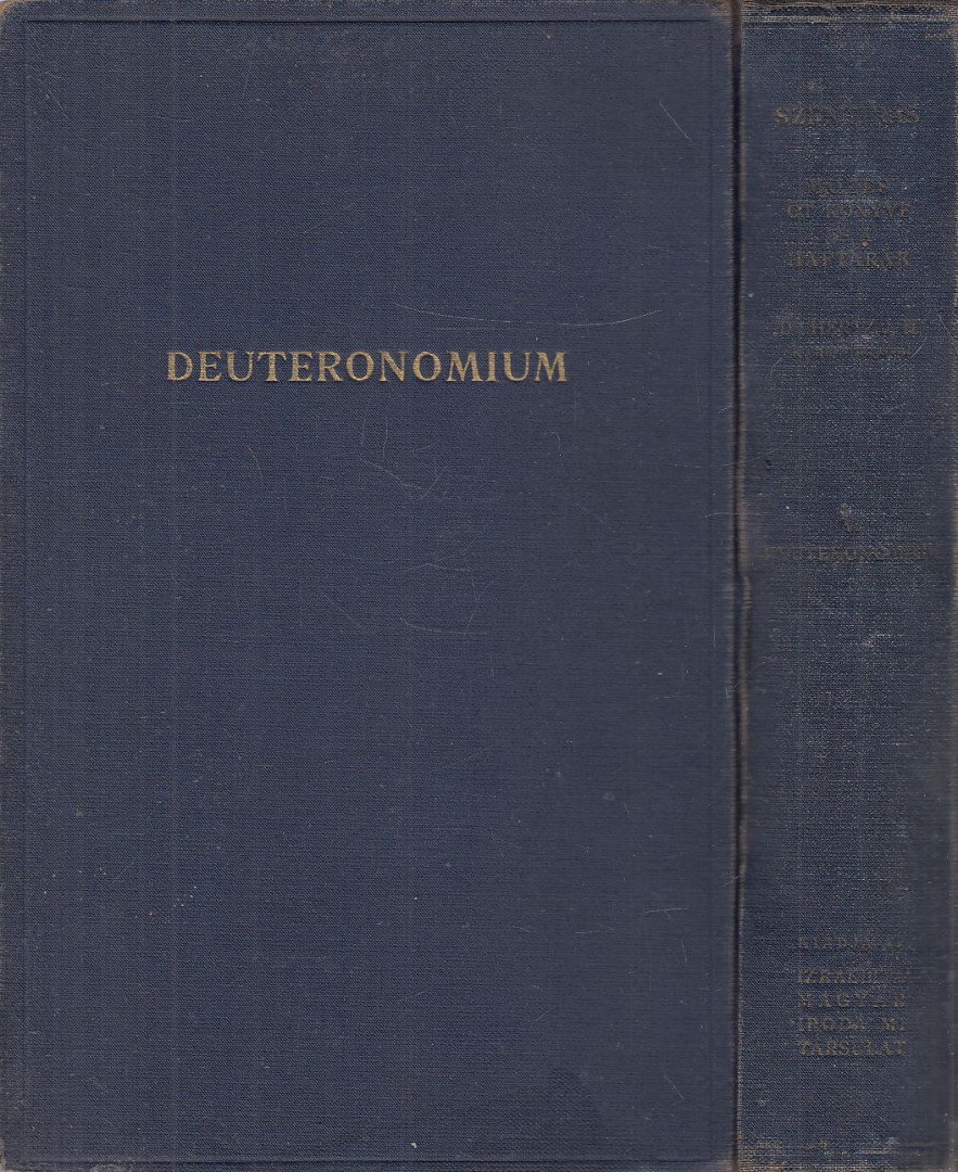 Dr. Hertz J. H. - Mózes öt könyve és a haftárák V. kötete: Deuteronomium [antikvár]