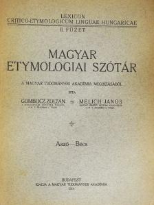 Gombocz Zoltán - Magyar etymologiai szótár II. (töredék) [antikvár]