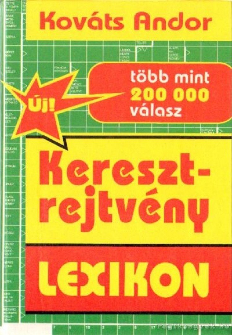 Kováts Andor - Keresztrejtvény lexikon 2. [antikvár]