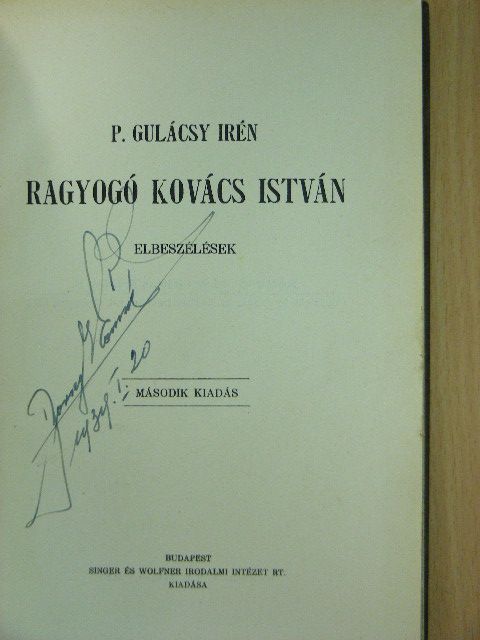 P. Gulácsy Irén - Ragyogó Kovács István [antikvár]