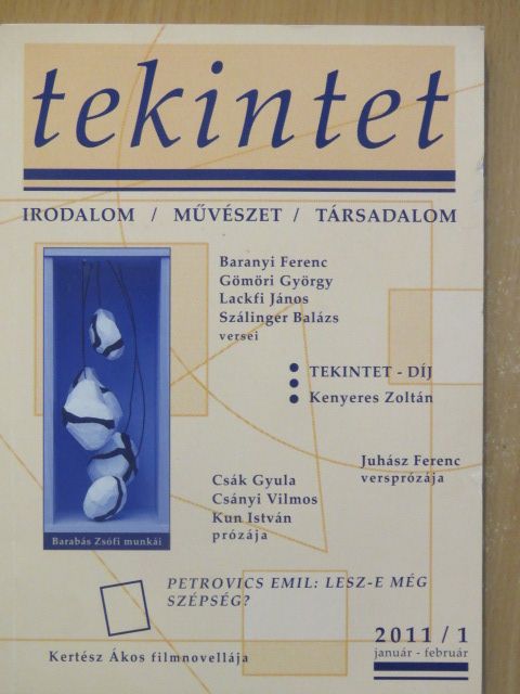 Alföldy Jenő - Tekintet 2011. január-február [antikvár]