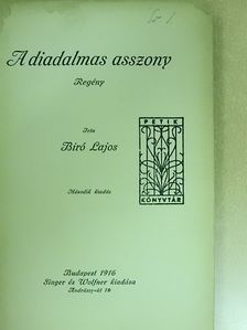 Biró Lajos - A diadalmas asszony [antikvár]