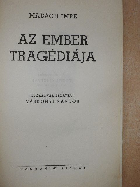 Madách Imre - Az ember tragédiája [antikvár]