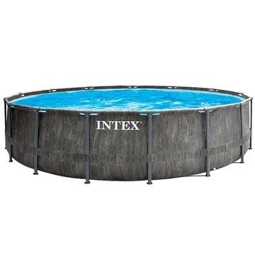 Intex: Greywood Prism merev falú, prémium medence szett - 457 x 122 cm