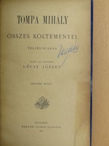 Tompa Mihály - Tompa Mihály összes költeményei II. (töredék) [antikvár]