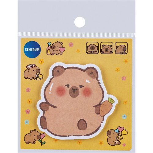 P1132-0580 - Öntapadós jegyzettömb Centrum CAPYBARA 80x80mm 30 lapos vegyes